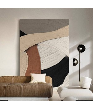 Customize hand-painted oil painting modern abstract large texture painting for hotel home interior decoration