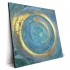 Abstract Blue Grey Yellow Gold Oil Painting Canvas Art Oil Painting Home Wall Decoration