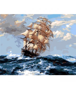 Diy Digital oil painting,pirate Boat Diy oil painting By Numbers,3d oil painting On Canvas