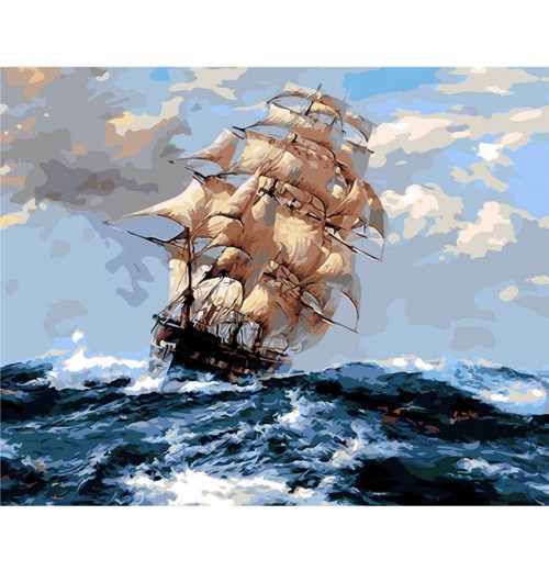 Diy Digital oil painting,pirate Boat Diy oil painting By Numbers,3d oil painting On Canvas