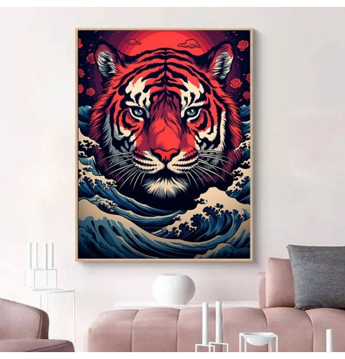 COOLEVE Creative Animal Europe Japandi Landscape 5D DIY Diamond Painting Decor Home Mosaic Kits Handpainted