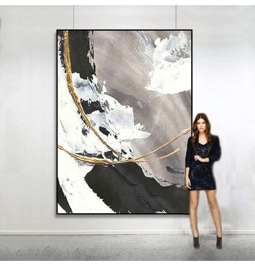 Wholesale Abstract Oil Painting On Canvas Custom oil painting Frames Picture Art Wall Decor For Living Room