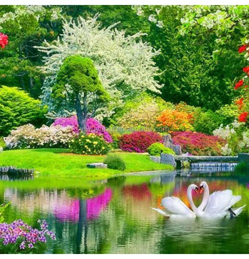 Hot Sale Full Manufacturer Experience Spring Landscapes 5d Diamond painting Kit Diy Crafts Art