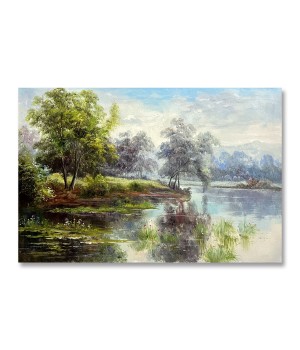 100% Hand-painted Landscape Oil Painting Realistic Oil Painting Natural Home Decoration original hand-painted oil painting