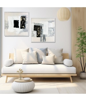 Modern original hand-drawn oil painting, simple home art decoration, fashionable wall painting