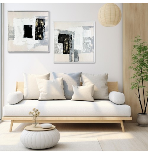 Modern original hand-drawn oil painting, simple home art decoration, fashionable wall painting