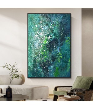 Artistic Oversize Hand Painted Restaurant Wall Decor Canvas Artwork Abstract Picture Landscape Art Modern Paintings