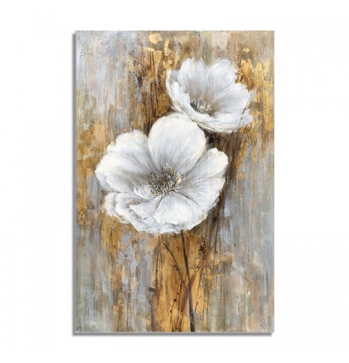 Wholesale Flower Oil Painting Hand Painted Floral Canvas Wall Art for Home Decor