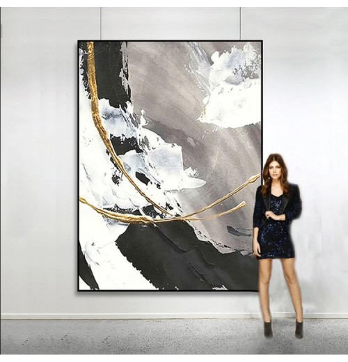 Custom Abstract Oil Painting On Canvas Modern Oil Painting Hand Painted Large Wall Art For Home Decor