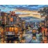 Factory Direct Digital Painting Art City Sunset Oil Painting Paint By Numbers On Canvas With Frame Wholesale