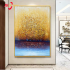 Home Decor 100% Hand Painted Wall Art Modern Oil Picture On Canvas Gold handmade abstract oil painting