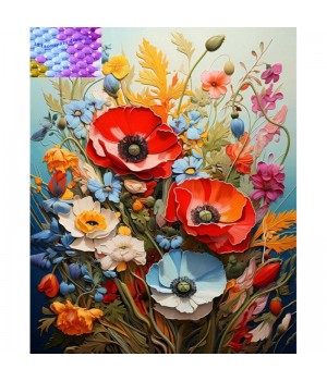 Flowers Diamond painting Kit Full Drill Diy Diamond Art Kit Rhinestone Art Embroidery painting For home Dec.