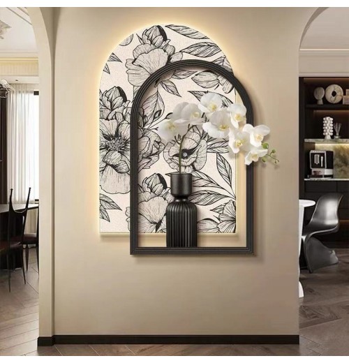 2024 New Modern Flower Animal Acrylic UV Cutting Sandstone Led Decorative Painting For Interior Home Living Room Bedroom Dinning