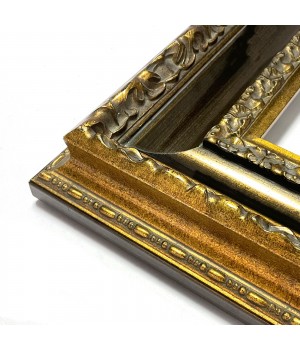 Opulent Exquisite Large 11cm Wide Solid Wood Oil Painting Frames Home Wall Hanging Decor Custom Gold Leaf Picture Frame Moulding