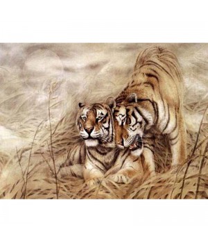 5d DIY Diamond Painting Kits Mosaic Short Lint Canvas Full Drill Diamond Painting Animals Picture